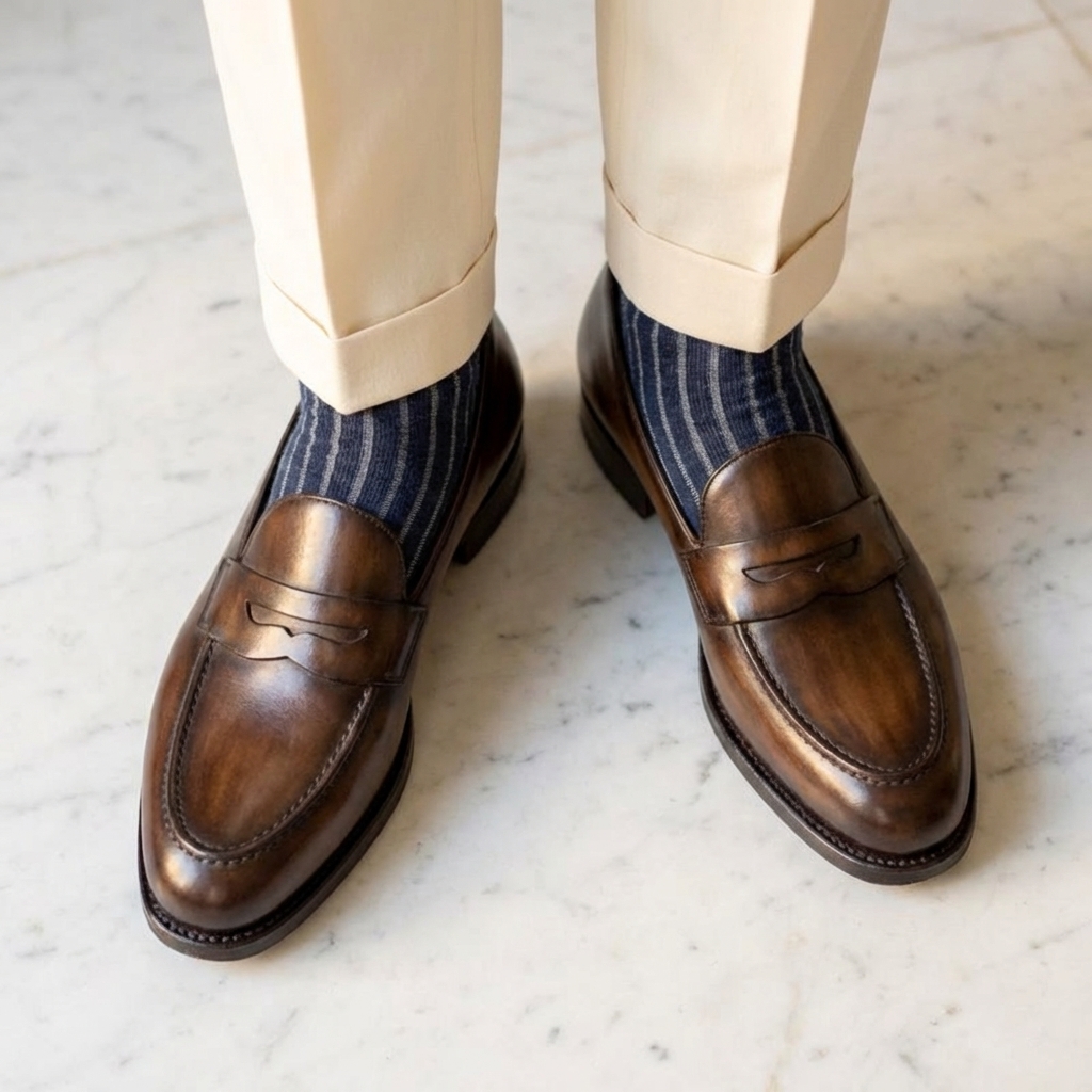 Mocassin - Patine Marron