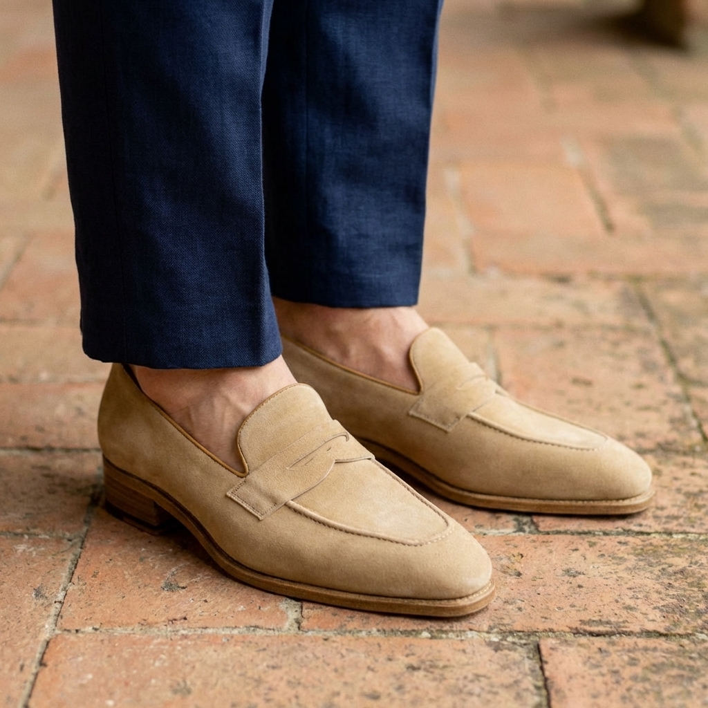 Mocassin - Daim Camel