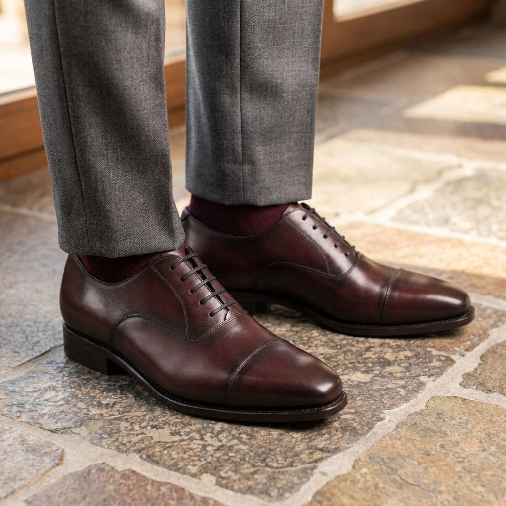 Oxford - Box Calf Bordeaux